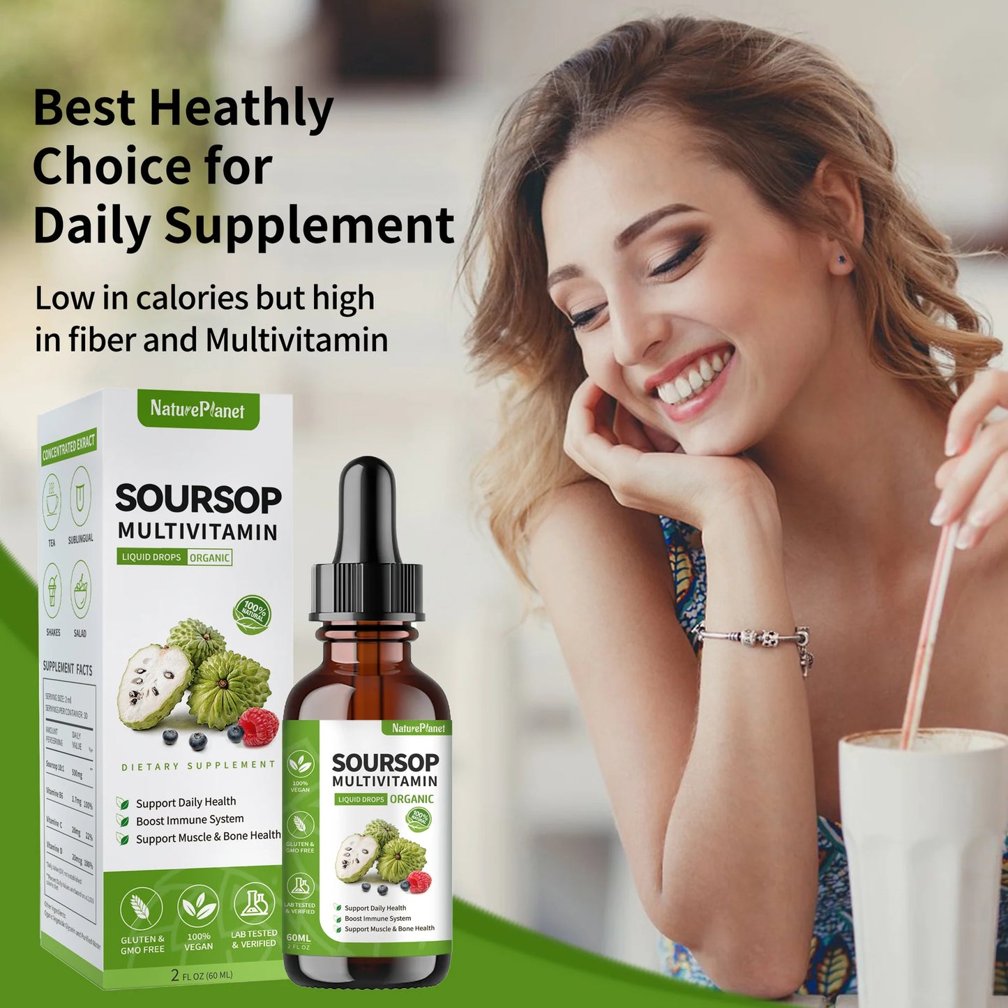 HerbaDrop™ - Soursop Multivitamin Liquid Drops