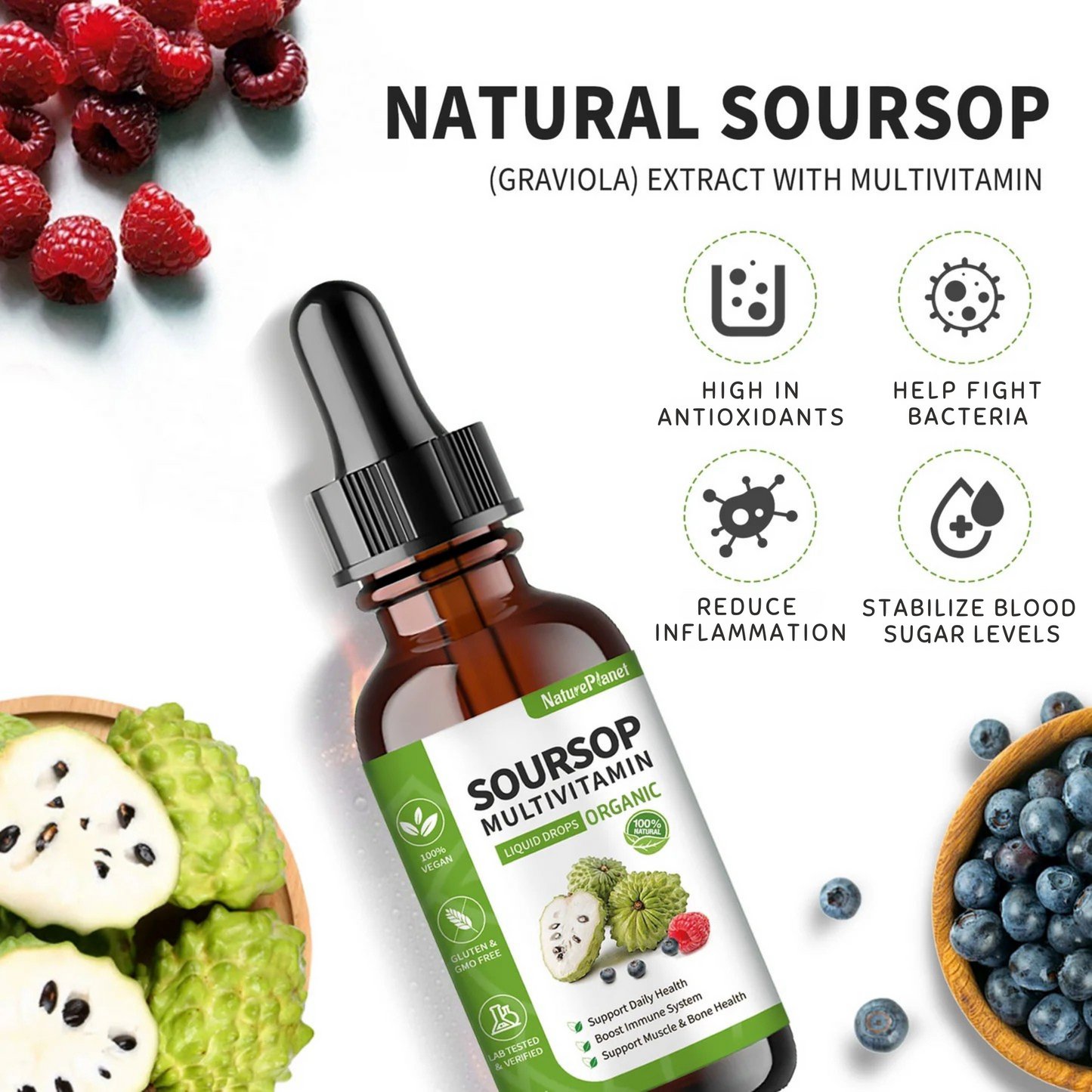HerbaDrop™ - Soursop Multivitamin Liquid Drops