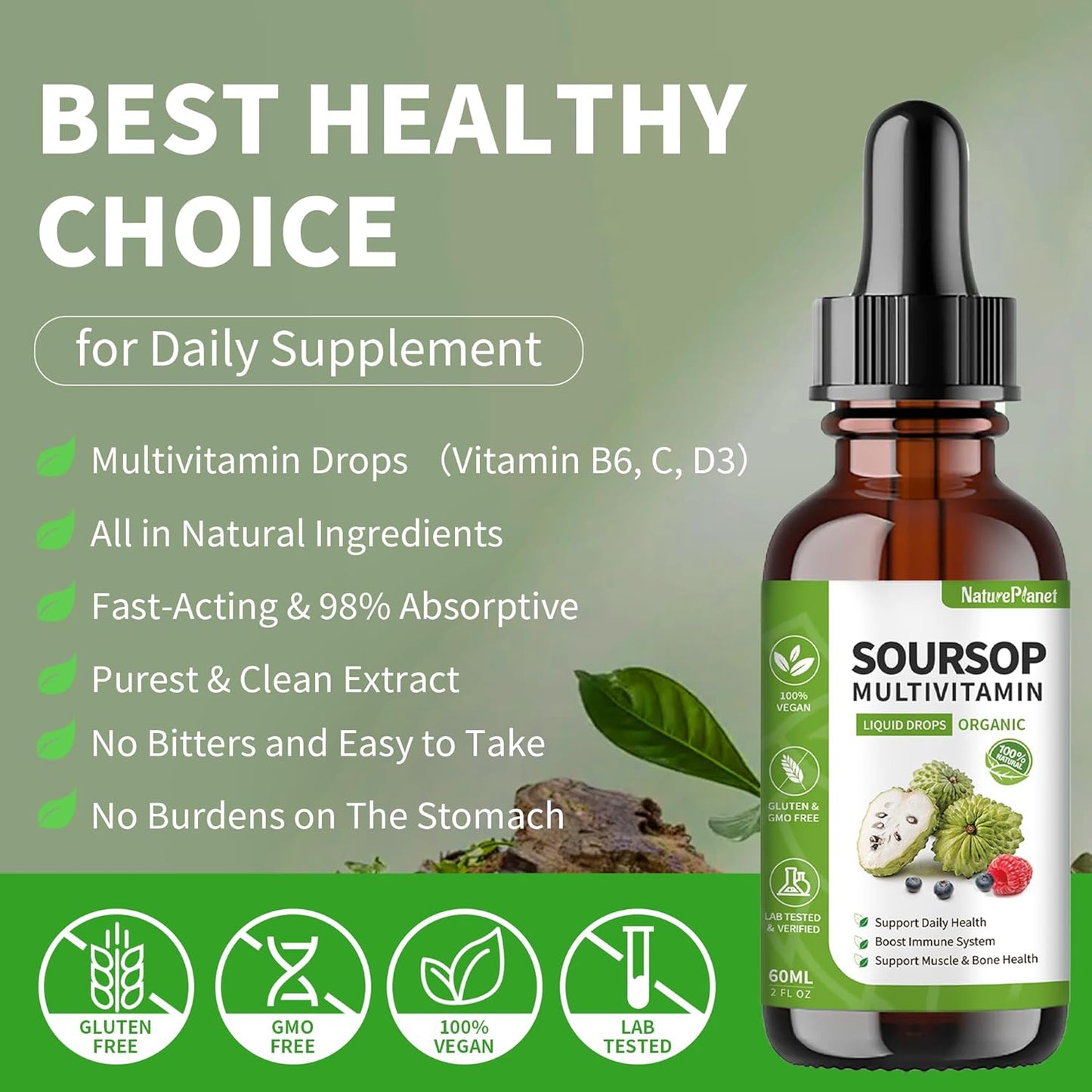 HerbaDrop™ - Soursop Multivitamin Liquid Drops