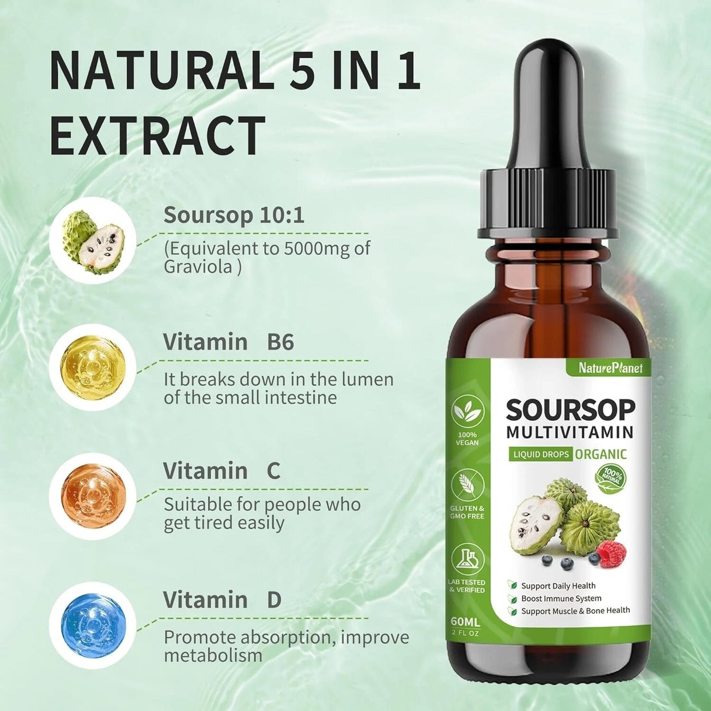 HerbaDrop™ - Soursop Multivitamin Liquid Drops